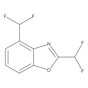 2,4-Bis(difluoromethyl)benzo[d]oxazole结构式