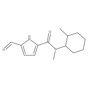 5-formyl-N-methyl-N-(2-methylcyclohexyl)-1H-pyrrole-2-carboxamide结构式