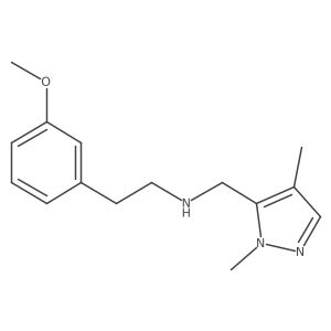 [(1,4-dimethyl-1H-pyrazol-5-yl)methyl][2-(3-methoxyphenyl)ethyl]amine Structure