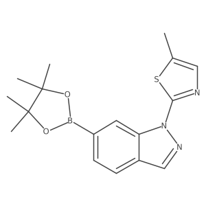 1-(5-Methyl-2-thiazolyl)-6-(4,4,5,5-tetramethyl-1,3,2-dioxaborolan-2-yl)-1h-indazole结构式