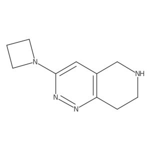 1-{5H,6H,7H,8H-pyrido[4,3-c]pyridazin-3-yl}azetidine结构式