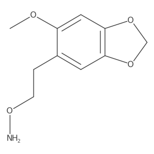 O-[2-(6-methoxy-1,3-dioxaindan-5-yl)ethyl]hydroxylamine Structure