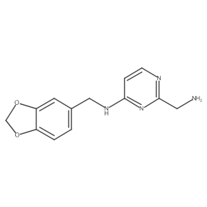 2-(aminomethyl)-N-[(2H-1,3-benzodioxol-5-yl)methyl]pyrimidin-4-amine Structure