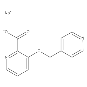 Sodium 3-[(pyridin-4-yl)methoxy]pyridine-2-carboxylate Structure