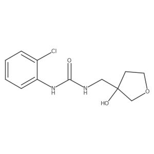 1-(2-Chlorophenyl)-3-[(3-hydroxyoxolan-3-yl)methyl]urea结构式