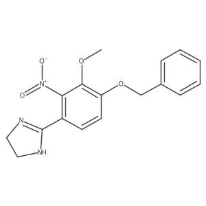 2-[4-(Benzyloxy)-3-methoxy-2-nitrophenyl]-4,5-dihydroimidazole Structure