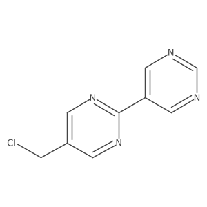5-(Chloromethyl)-2-(pyrimidin-5-yl)pyrimidine结构式
