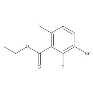 Ethyl 3-bromo-2-fluoro-6-iodobenzoate Structure