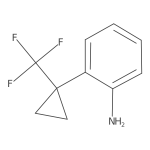 2-(1-(Trifluoromethyl)cyclopropyl)aniline结构式