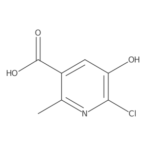6-Chloro-5-hydroxy-2-methylnicotinic acid结构式