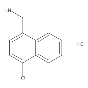 (4-Chloronaphthalen-1-yl)methanamine hydrochloride Structure