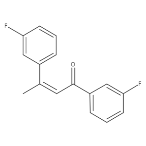 (2E)-1,3-Bis(3-fluorophenyl)-2-buten-1-one结构式