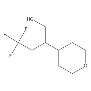 4,4,4-trifluoro-2-(tetrahydro-2H-pyran-4-yl)butan-1-ol结构式