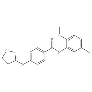 N-(5-chloro-2-methoxyphenyl)-6-((tetrahydrofuran-3-yl)oxy)nicotinamide Structure