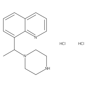 8-(1-(Piperazin-1-YL)ethyl)quinoline 2hcl Structure
