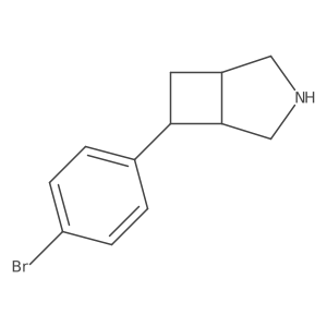 6-(4-Bromophenyl)-3-azabicyclo[3.2.0]heptane结构式