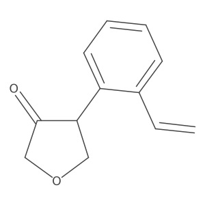 4-(2-Ethenylphenyl)oxolan-3-one结构式