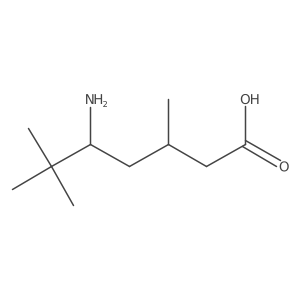 5-Amino-3,6,6-trimethylheptanoic acid结构式