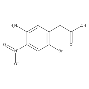 2-(5-Amino-2-bromo-4-nitrophenyl)acetic acid结构式