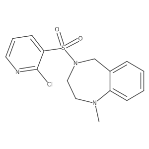 4-[(2-chloropyridin-3-yl)sulfonyl]-1-methyl-2,3,4,5-tetrahydro-1H-1,4-benzodiazepine结构式