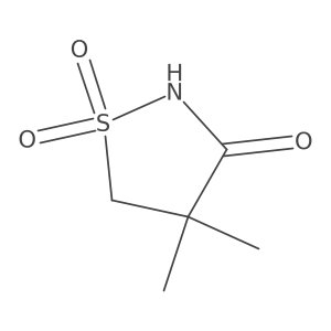 4,4-Dimethylisothiazolidin-3-one 1,1-dioxide Structure