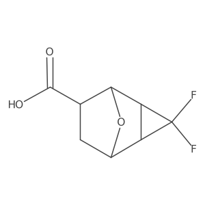 3,3-Difluoro-8-oxatricyclo[3.2.1.02,4]octane-6-carboxylic acid Structure