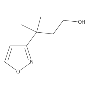 3-Methyl-3-(1,2-oxazol-3-yl)butan-1-ol Structure