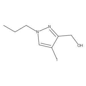 (4-Iodo-1-propyl-1H-pyrazol-3-yl)methanol结构式