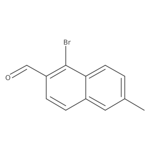 1-Bromo-6-methyl-2-naphthaldehyde结构式