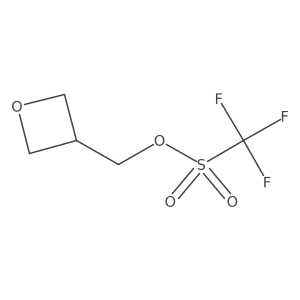 Oxetan-3-ylmethyl trifluoromethanesulfonate结构式