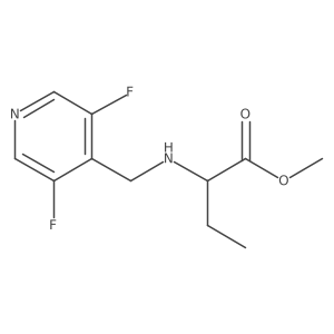 Methyl 2-{[(3,5-difluoropyridin-4-yl)methyl]amino}butanoate Structure