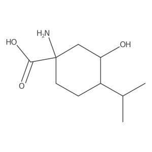 1-Amino-3-hydroxy-4-(propan-2-yl)cyclohexane-1-carboxylic acid Structure