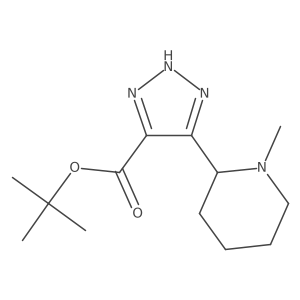 tert-butyl 5-(1-methylpiperidin-2-yl)-1H-1,2,3-triazole-4-carboxylate Structure