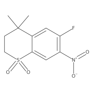 6-fluoro-4,4-dimethyl-7-nitro-3,4-dihydro-2H-1lambda6-benzothiopyran-1,1-dione Structure
