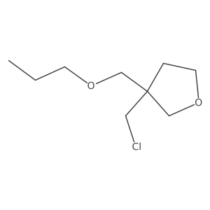 3-(Chloromethyl)-3-(propoxymethyl)oxolane结构式