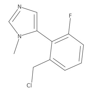 5-[2-(chloromethyl)-6-fluorophenyl]-1-methyl-1H-imidazole结构式