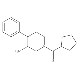 1-Cyclopentanecarbonyl-4-phenylpiperidin-3-amine Structure