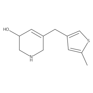 5-[(5-Methylthiophen-3-yl)methyl]-1,2,3,6-tetrahydropyridin-3-ol Structure