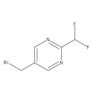 5-(Bromomethyl)-2-(difluoromethyl)pyrimidine Structure