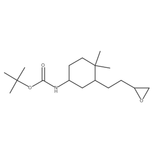 tert-butyl N-{4,4-dimethyl-3-[2-(oxiran-2-yl)ethyl]cyclohexyl}carbamate结构式