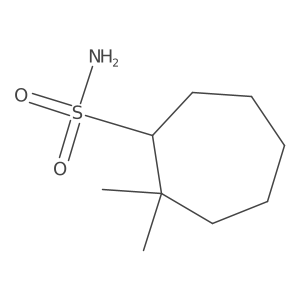 2,2-Dimethylcycloheptane-1-sulfonamide Structure