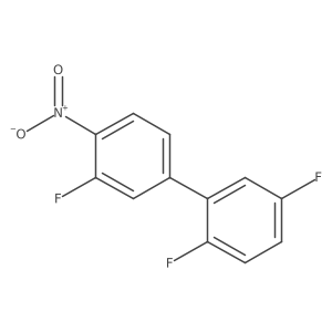 4-(2,5-Difluorophenyl)-2-fluoro-1-nitrobenzene Structure