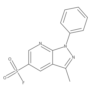 3-methyl-1-phenyl-1H-pyrazolo[3,4-b]pyridine-5-sulfonyl fluoride Structure