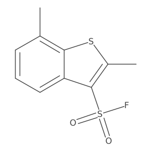2,7-Dimethyl-1-benzothiophene-3-sulfonyl fluoride Structure