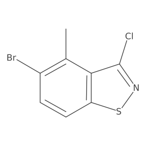 5-Bromo-3-chloro-4-methyl-1,2-benzothiazole Structure
