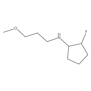 (1R,2R)-2-fluoro-N-(3-methoxypropyl)cyclopentan-1-amine结构式