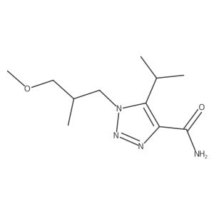 1-(3-methoxy-2-methylpropyl)-5-(propan-2-yl)-1H-1,2,3-triazole-4-carboxamide Structure