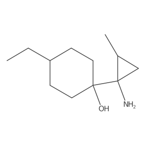 1-(1-Amino-2-methylcyclopropyl)-4-ethylcyclohexan-1-ol Structure