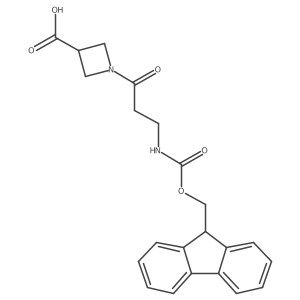 1-[3-({[(9H-fluoren-9-yl)methoxy]carbonyl}amino)propanoyl]azetidine-3-carboxylic acid结构式