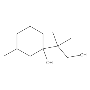 1-(1-Hydroxy-2-methylpropan-2-yl)-3-methylcyclohexan-1-ol结构式